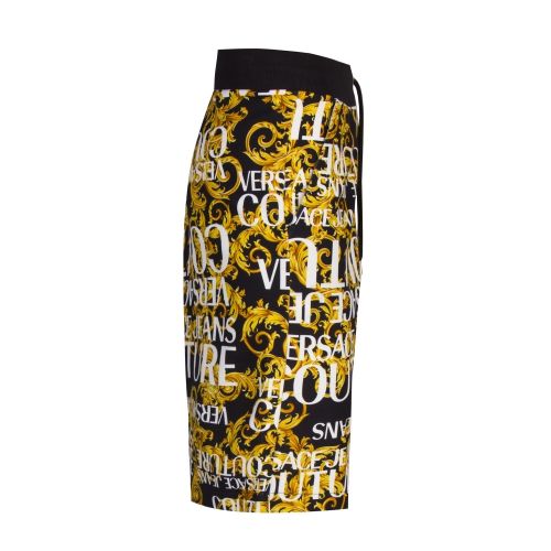 Mens Black Baroque Print Sweat Shorts 43649 by Versace Jeans Couture from Hurleys