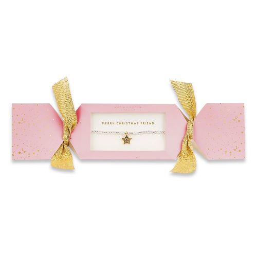 Womens Pink/Silver Friend Christmas Cracker 95105 by Katie Loxton from Hurleys