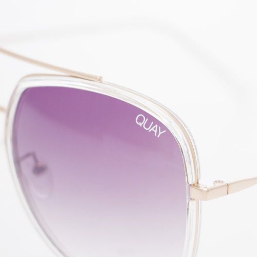 Womens Clear/Brown Needing Fame Sunglasses 29021 by Quay Australia from Hurleys