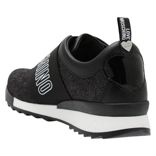 Womens Black Logo Strap Trainers 47971 by Love Moschino from Hurleys