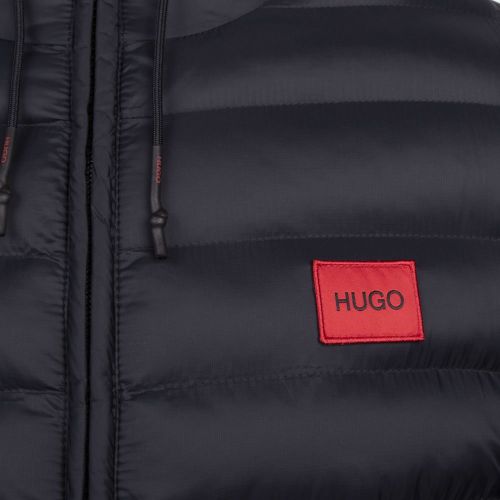 Mens Black Balin2141 Padded Jacket 96706 by HUGO from Hurleys
