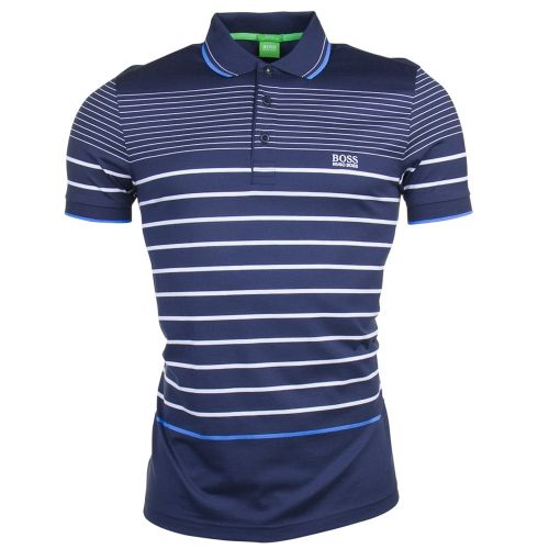 Mens Navy Paule 2 S/s Polo Shirt 8203 by BOSS from Hurleys
