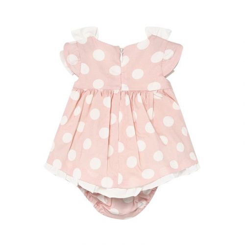 Baby Pink Polka Dot Dress 84159 by Mayoral from Hurleys