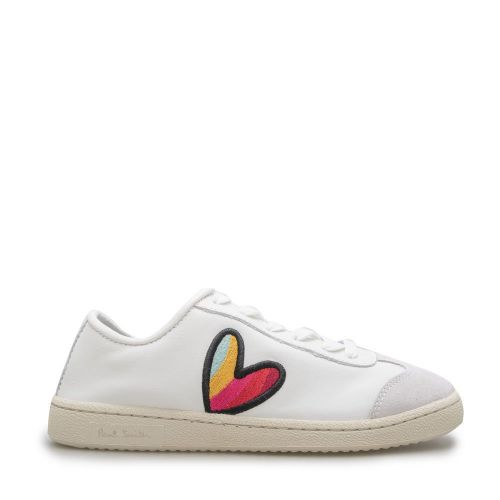 Womens White Ziggy Swirl Heart Trainers 99542 by PS Paul Smith from Hurleys