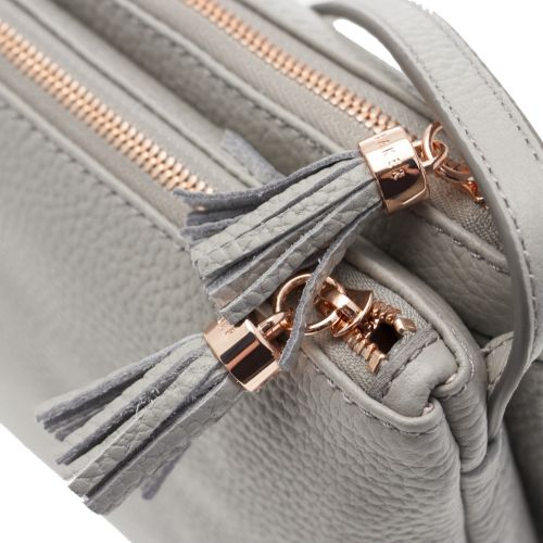 Womens Mid Grey Suzette Double Zip Crossbody Bag 25758 by Ted Baker from Hurleys
