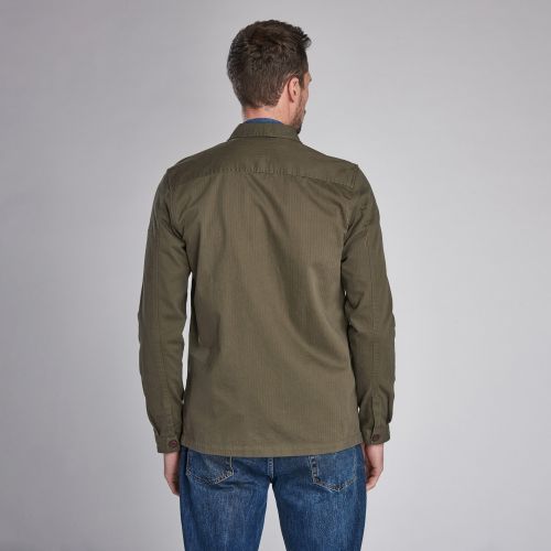 Mens Olive Jake Overshirt 56422 by Barbour Steve McQueen Collection from Hurleys
