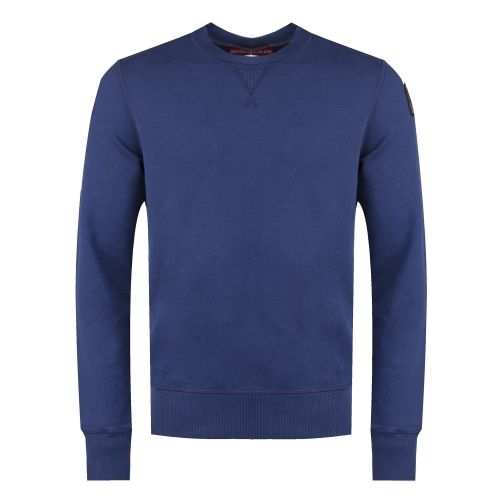 Mens Cadet Blue Caleb Crew Sweat Top 32168 by Parajumpers from Hurleys