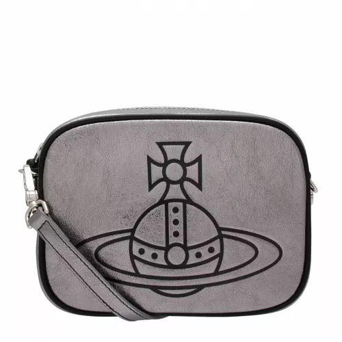 Womens Silver Anna Orb Camera Bag 46920 by Vivienne Westwood from Hurleys