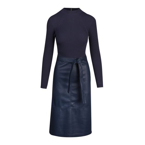 Womens Midnight Alltaa Knit & Pleather Skirt Dress 90854 by Ted Baker from Hurleys
