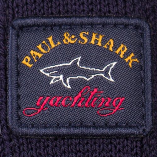 Paul & Shark Mens Navy Crew Knit Shark Fit Jumper 13749 by Paul And Shark from Hurleys