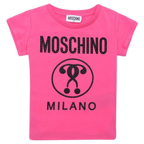 Girls Flambe Pink Diamond Couture S/s T Shirt 105547 by Moschino from Hurleys