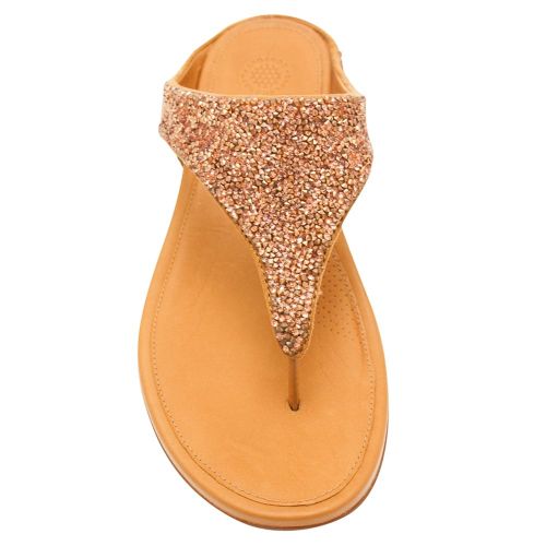 Fit Flop Womens Rose Gold Banda Sparklie Sandals 8443 by FitFlop from Hurleys