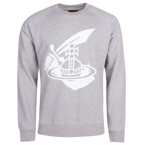 Anglomania Mens Grey Orb Crew Sweat Top 20701 by Vivienne Westwood from Hurleys