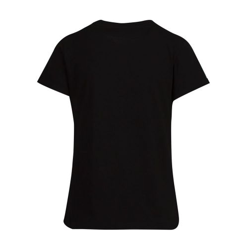Womens Black The Slim Tee Patch S/s T Shirt 88316 by HUGO from Hurleys