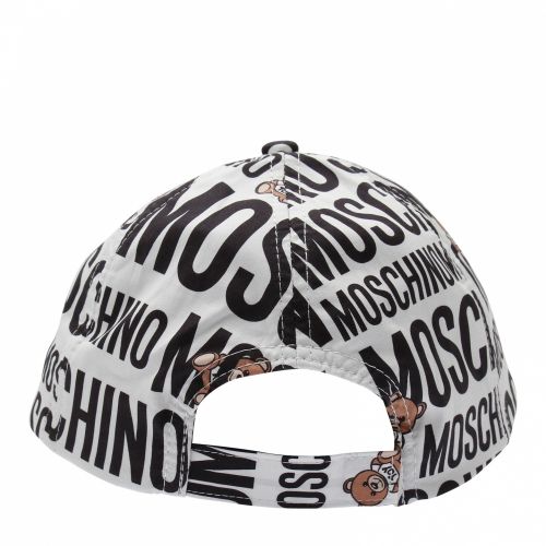 Boys Optic White Logo Toy Print Cap 58481 by Moschino from Hurleys
