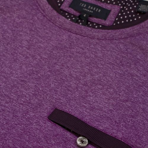 Mens Purple Climb Textured S/s T Shirt 23643 by Ted Baker from Hurleys