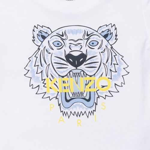 Baby White/Navy Core Tiger S/s T Shirt 102632 by Kenzo from Hurleys