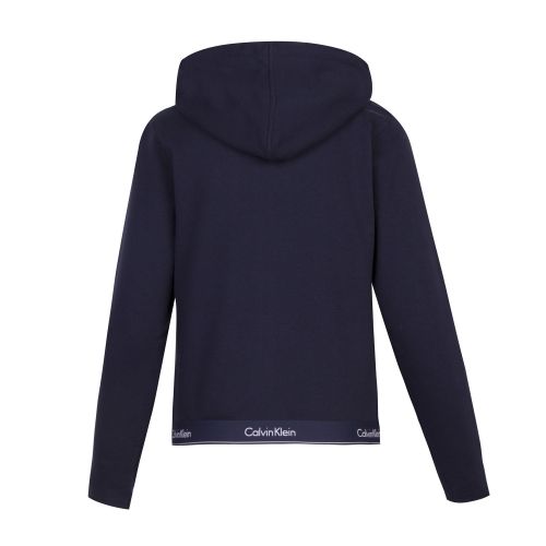 Womens Navy Shoreline Logo Band Hooded Zip Sweat Top 42896 by Calvin Klein from Hurleys