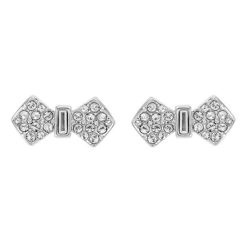 Womens Silver/Crystal Sersi Solitaire Pave Earrings 54137 by Ted Baker from Hurleys