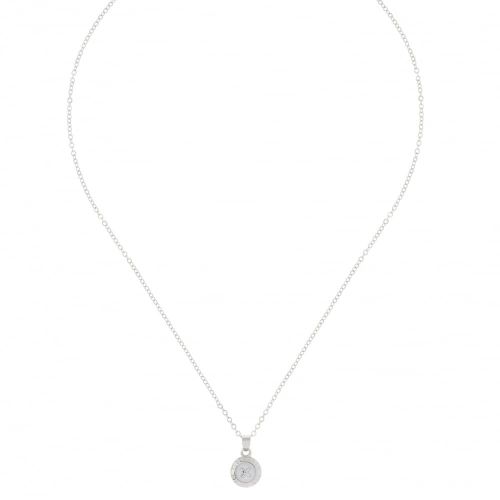 Womens Silver & White Elvina Pendant Necklace 66772 by Ted Baker from Hurleys
