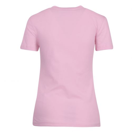 Womens Light Pink Gold Logo Foil Slim Fit S/s T Shirt 84626 by Versace Jeans Couture from Hurleys