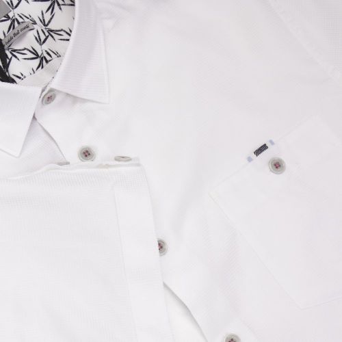Mens White Mowntay Waffle S/s Shirt 23720 by Ted Baker from Hurleys