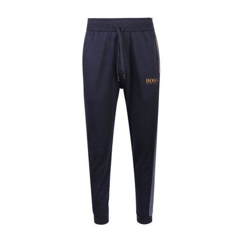 Mens Dark Blue Poly Tracksuit Pants 98763 by BOSS from Hurleys