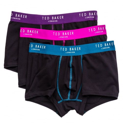 Mens Black Dougal 3 Pack Boxers 63492 by Ted Baker from Hurleys