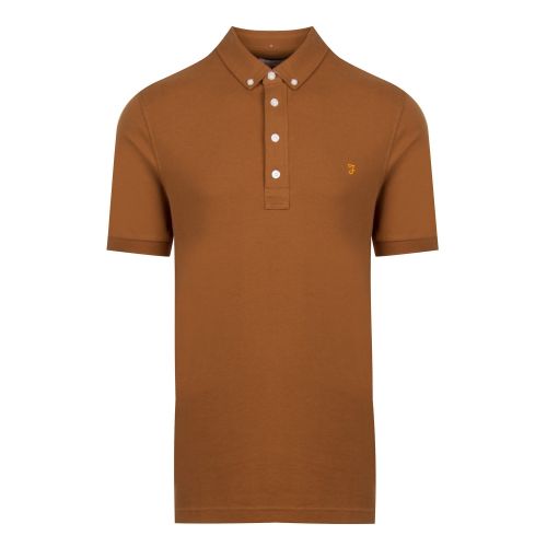 Mens Spanish Brown Ricky S/s Polo Shirt 48720 by Farah from Hurleys