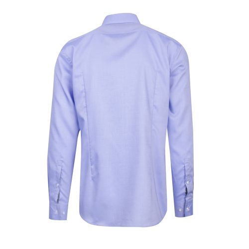 Mens Light Blue Koey Textured Slim Fit L/s Shirt 56940 by HUGO from Hurleys