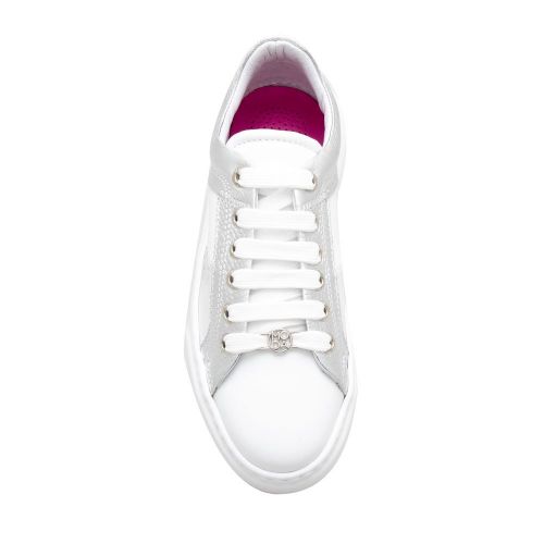 Womens White Auran Trainers 98139 by Moda In Pelle from Hurleys