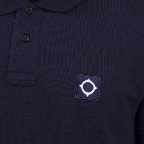 Mens True Navy Pique S/s Polo Shirt 77065 by MA.STRUM from Hurleys