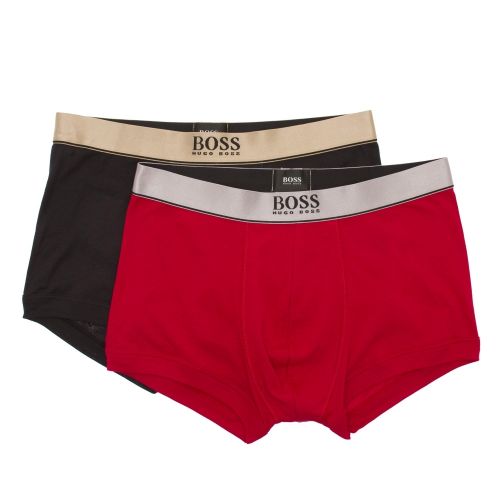 Mens Red/Black 2 Pack Metallic Band Trunk Gift Set 34314 by BOSS from Hurleys