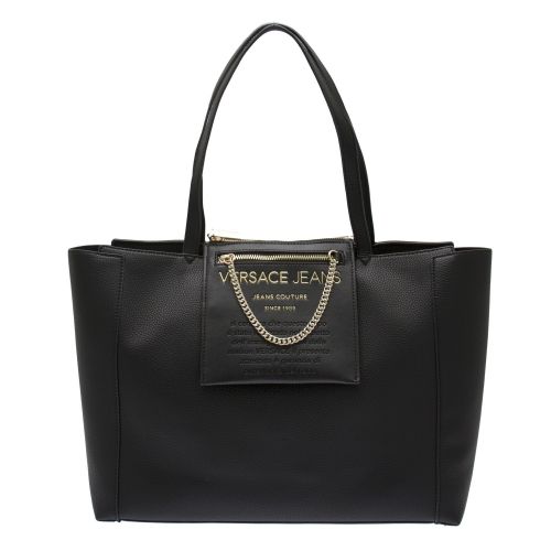 Womens Black Chain Detail Shopper Bag 41753 by Versace Jeans from Hurleys