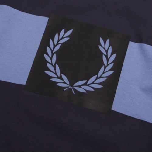 Mens Graphite Printed Laurel Wreath S/s T Shirt 42956 by Fred Perry from Hurleys