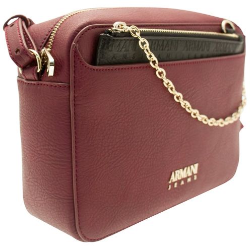 Womens Burgundy Branded Bag & Purse 70355 by Armani Jeans from Hurleys