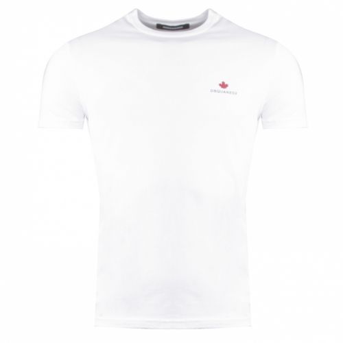 Mens White Repeat Maple S/s T Shirt 31598 by Dsquared2 from Hurleys