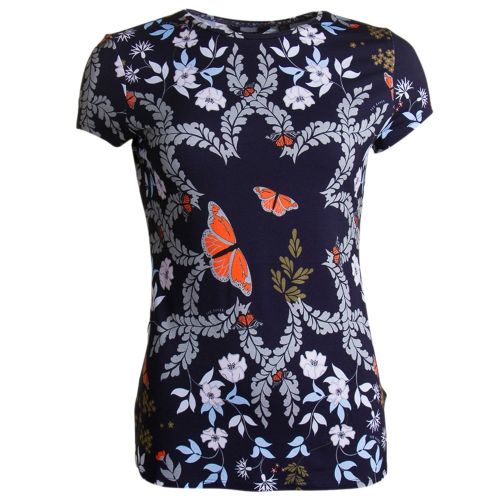 Womens Mid Blue Pepa Kyoto Gardens S/s T Shirt 14016 by Ted Baker from Hurleys