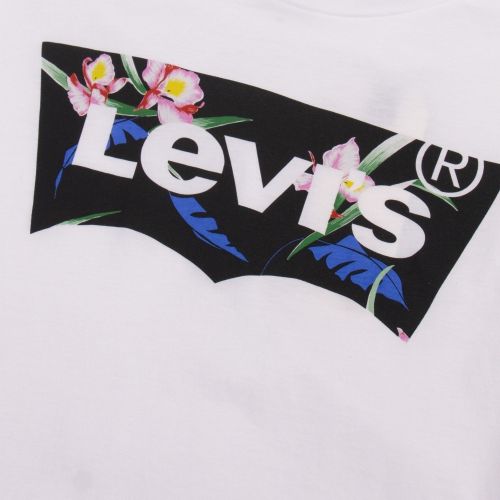 Womens White The Perfect Tee Floral S/s T Shirt 57745 by Levi's from Hurleys