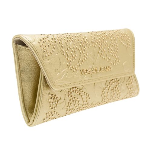 Womens Gold Embellished Clutch 8979 by Versace Jeans from Hurleys