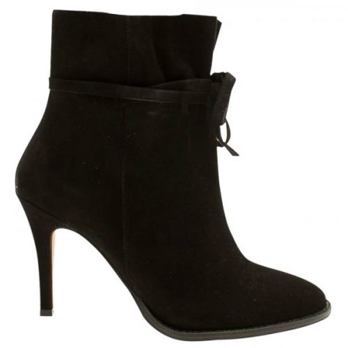 Womens Black Sheena Suede Heel Boots 21041 by Hudson London from Hurleys