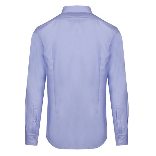 Mens Light Blue Kenno Textured Slim Fit L/s Shirt 42687 by HUGO from Hurleys