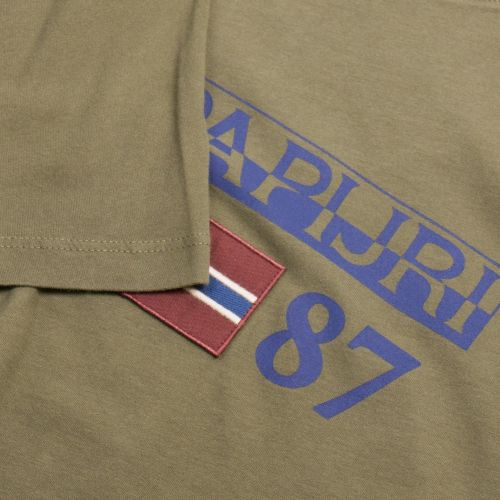 Mens Green Musk Solin 1 S/s T Shirt 32905 by Napapijri from Hurleys