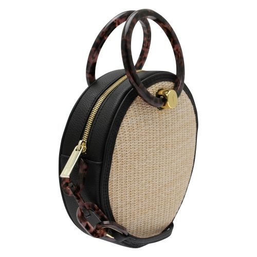 Womens Black Agneti Straw Circle Crossbody Bag 54856 by Ted Baker from Hurleys