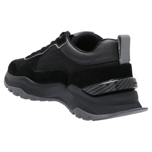 Mens Black Suede Leo Carrillo Carbon Fibre Trim Trainers 108862 by Android Homme from Hurleys
