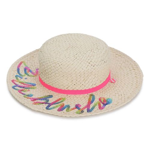 Girls Natural Melange Sequin Sun Hat 103899 by Billieblush from Hurleys