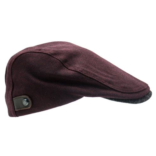 Mens Dark Red Chipper Flat Cap 63454 by Ted Baker from Hurleys