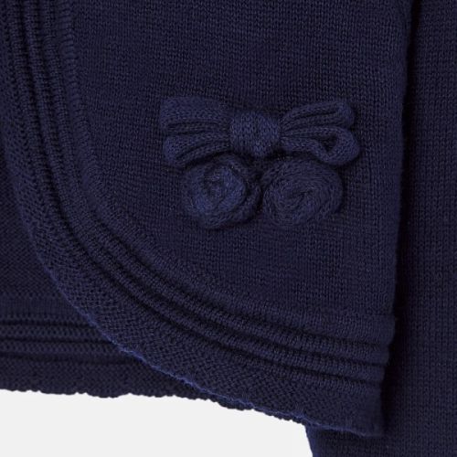 Infant Navy Bow Knitted Cardigan 58210 by Mayoral from Hurleys