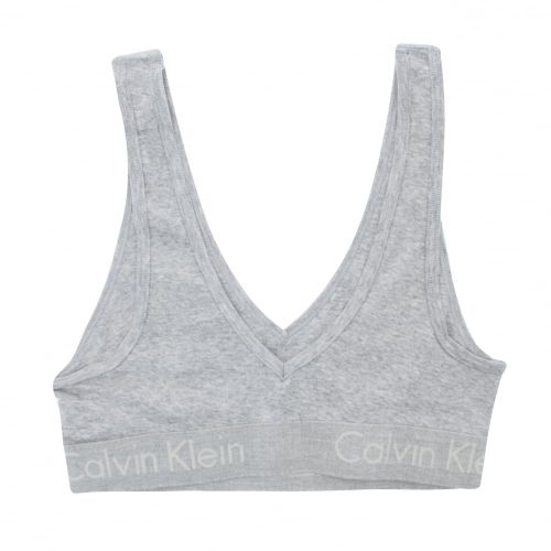 Womens Grey Heather Unlined Bralette 20448 by Calvin Klein from Hurleys