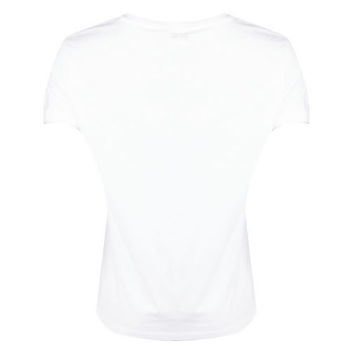 Casual Womens White Timek Logo S/s T Shirt 34481 by BOSS from Hurleys